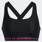 حمالة صدر تدريب نسائية Under Armour Crossback باللون الأسود/آسترو بينك