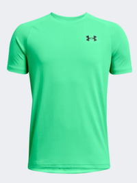 تيشيرت تدريب أولاد Under Armour Tech 2 فايبر جرين/أسود