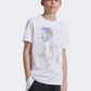 Adidas Messi Boys Football T-Shirt White