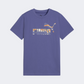 Puma Essentials Camo Boys Lifestyle T-Shirt Blue
