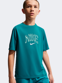 تيشيرت تدريب للأولاد Nike Multi Refresh بلون برايت سبروس