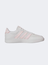 حذاء رياضي نسائي Breaknet 2 أبيض/وردي من Adidas