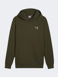 Puma Better Essentials هودي نمط حياة رجالي زيتوني غامق