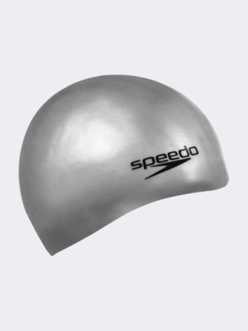 قبعة سباحة سيليكون موود للجنسين من Speedo باللون الرمادي