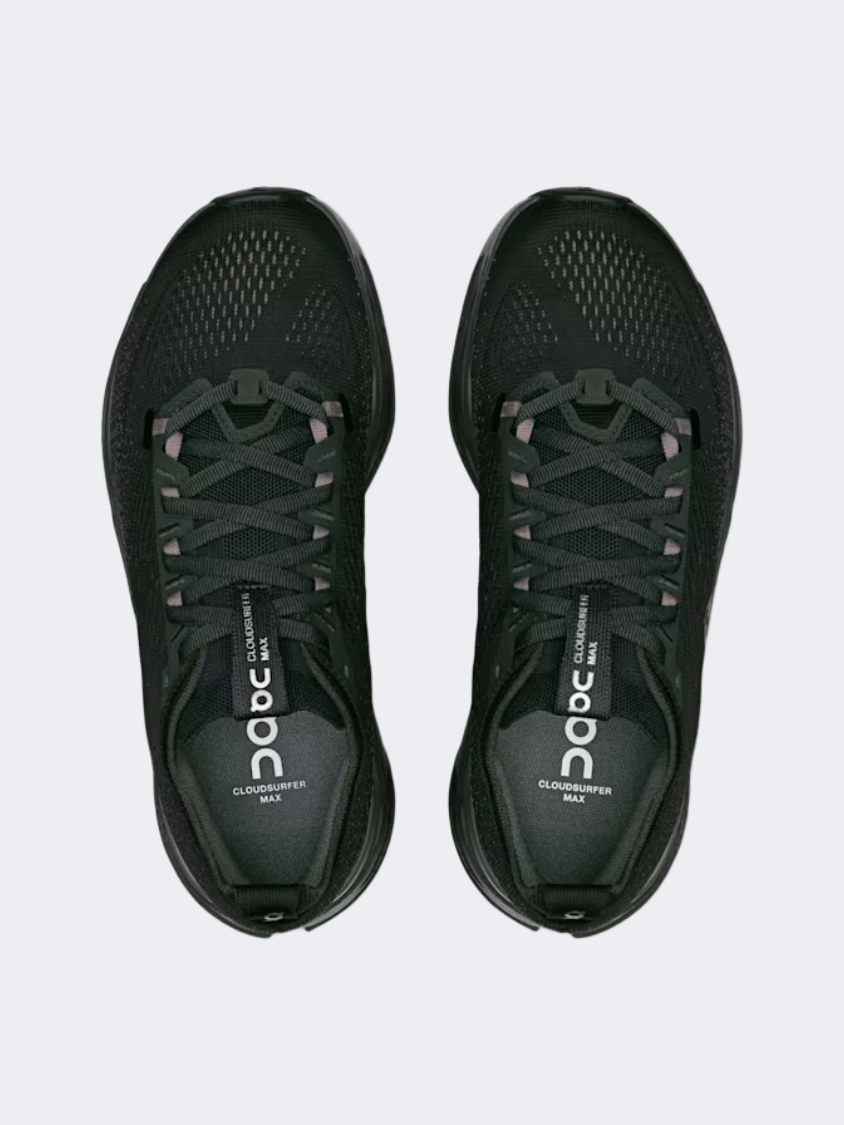 On Cloudsurfer Max Women Running Shoes Black/Eclipse