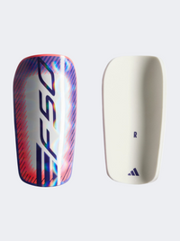 Adidas F50 واقيات كرة القدم للأطفال أبيض/سولار تيربو
