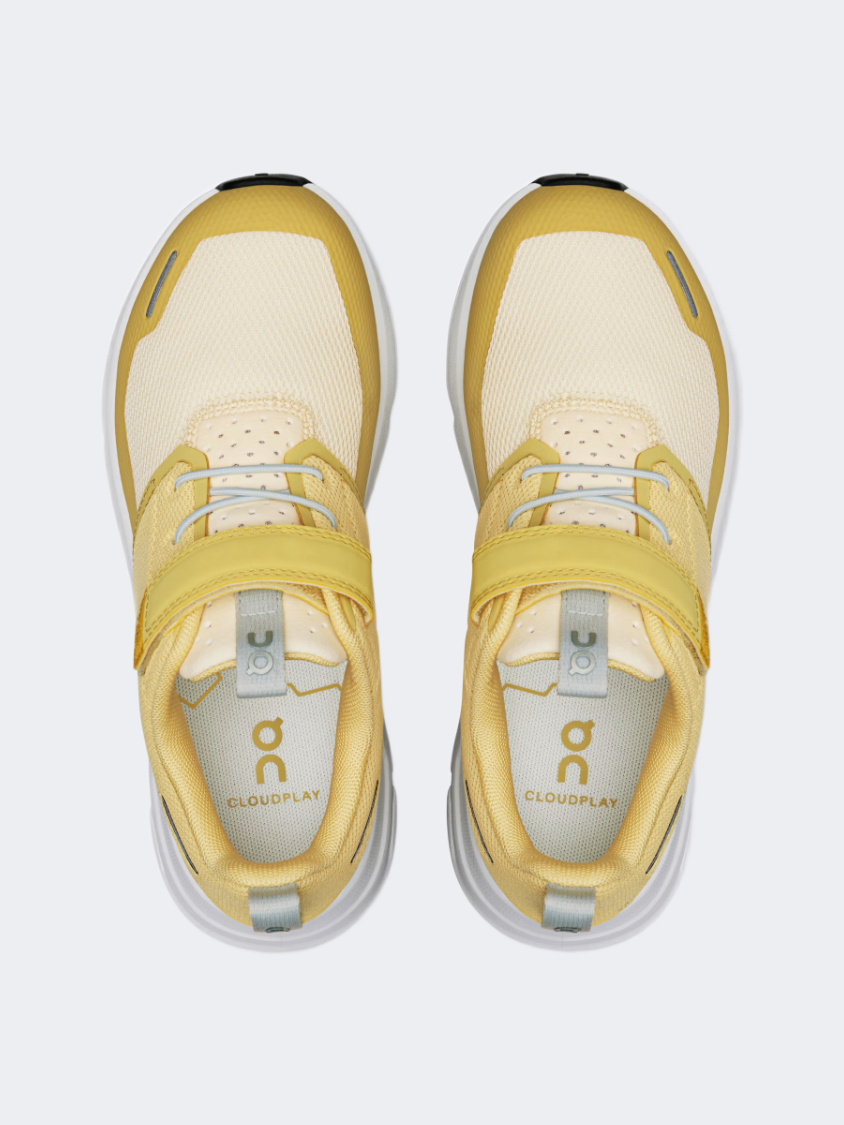 On Cloud Play Ps-Boys Lifestyle Shoes Citrine/White