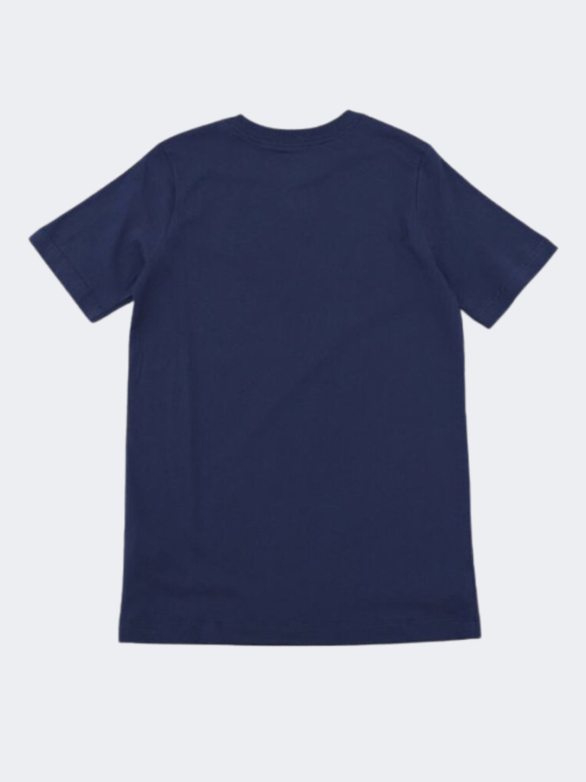 Nike Paris Saint Germain Crest Boys Football T-Shirt Midnight Navy