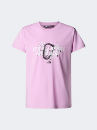 The North Face Graphic Relaxed Girls Lifestyle T-Shirt Pink