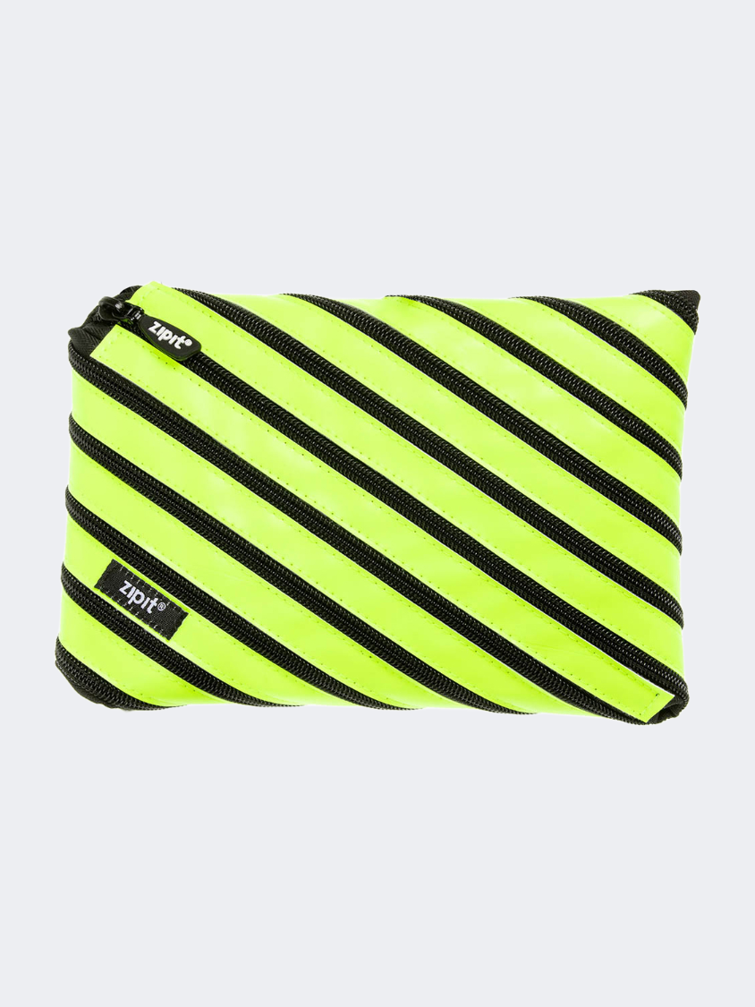 Zipit Neon Jumbo Pouch Clip Back To School Pencil Case Yellow