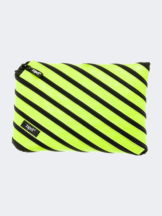 Zipit Neon Jumbo Pouch Clip Back To School Pencil Case Yellow