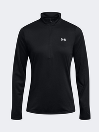 تيشيرت تدريب نسائي بأكمام طويلة Under Armour Tech أسود/أبيض