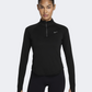 Nike Tempo Df Half Zip Women Running Long Sleeve Black