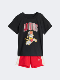 طقم رياضي أطفال أولاد Adidas Disney Mickey Mouse أسود/أوف وايت