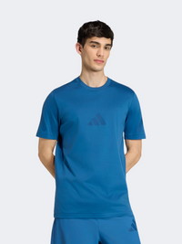 تيشيرت رياضي رجالي Adidas Z.N.E. بلون أزرق بترولي غامق