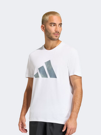 تيشيرت جري رجالي أبيض من Adidas Adi 365 Essentials Brand Love