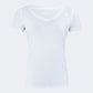Oil And Gaz V Necck Women Lifestyle T-Shirt White
