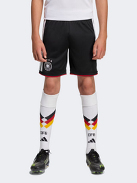 شورت كرة قدم أطفال للجنسين Adidas Germany 26 Home أسود/أبيض