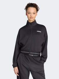 جاكيت تدريب نسائي Adidas Hyperglam Cropped - أسود