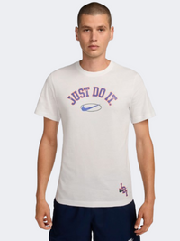 تيشيرت لايف ستايل رجالي Nike Sportswear 6 Mo Jdi أبيض سميت