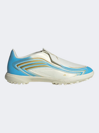 Adidas F50 Messi League Laceless Turf Kids Football Shoes Blue/White