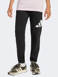 Adidas Essentials Big Logo French Terry Kids-Boys Sportswear Pant Black/White