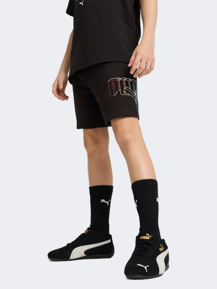 Puma Logo Lab Execution Boys Lifestyle Short Black