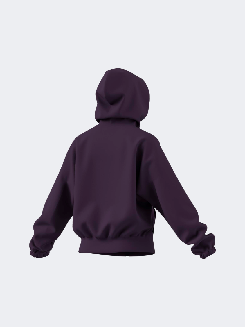 Adidas Future Icons Full Zip Women Sportswear Hoody Purple