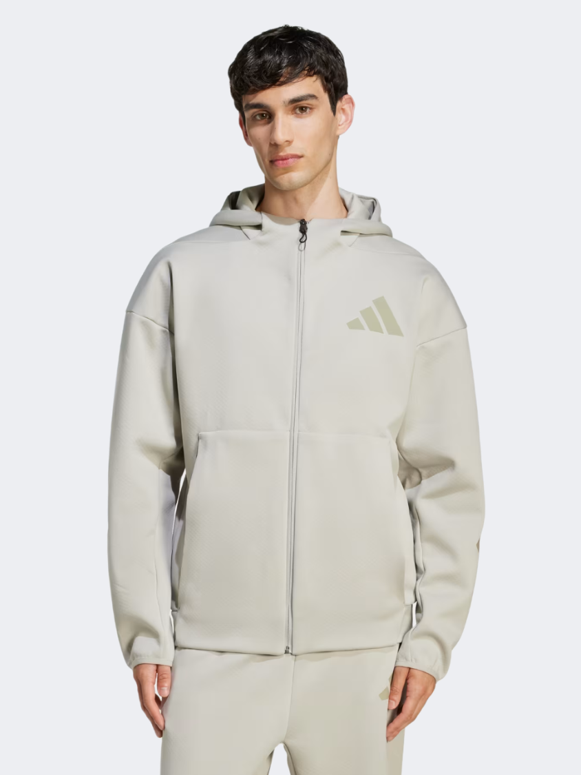 Adidas Z.N.E. Men Sportswear Hoody Metal Grey