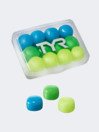 سدادات أذن سباحة للأطفال من تاير أزرق/أخضر/أصفر