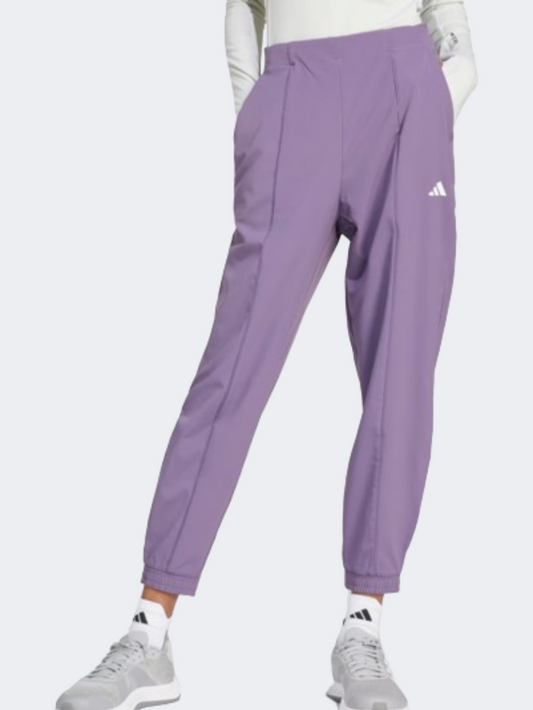 Adidas Essentials Minimal Branding Women Training Pant Shadow Violet