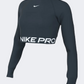 Nike Pro 365 Women Training Long Sleeve Armory Navy/White
