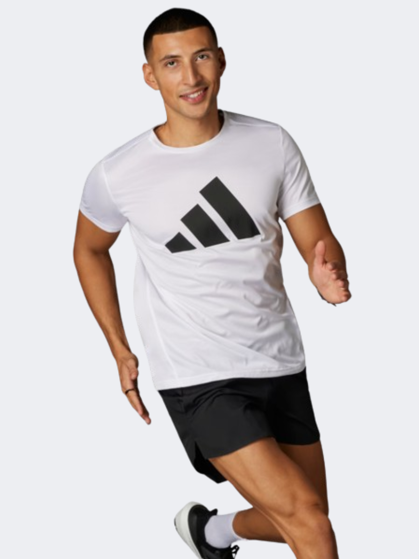 Adidas Run It Men Running T-Shirt White