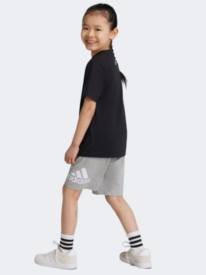 Adidas Essentials Logo Little Boys Sportswear Set Black/White