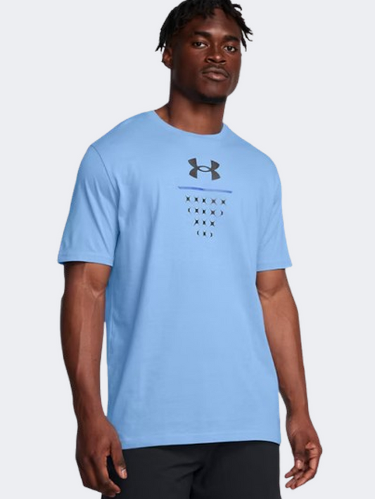 Under Armour Net Icon Men Basketball T-Shirt Horizon Blue/Tech
