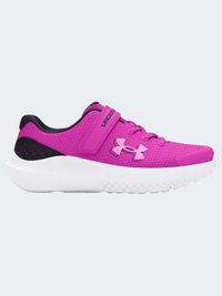Under Armour جي بي إس سيرج 4 إيه سي بي إس-أحذية جري بنات ماجنتا/أسود/وردي
