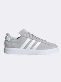 Adidas جراند كورت 2 أحذية رياضية رجالية رمادي/أبيض