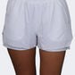 Oil And Gaz  2 In 1 Women Fitness Short White