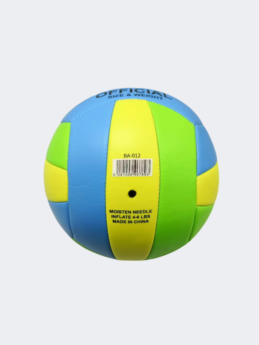 Topten Accessories Stitched Volley Ball Blue/Green/Yellow
