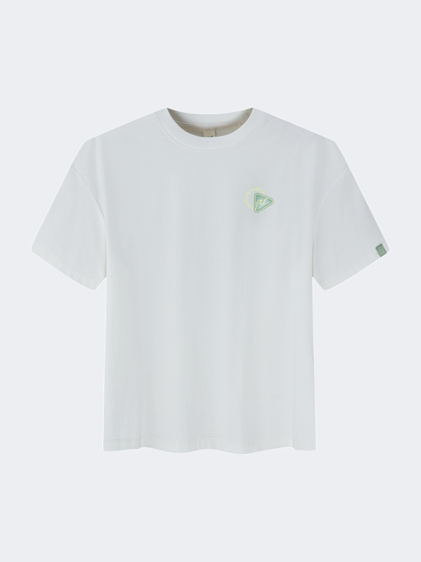 Erke Woven Women Running T-Shirt Light White