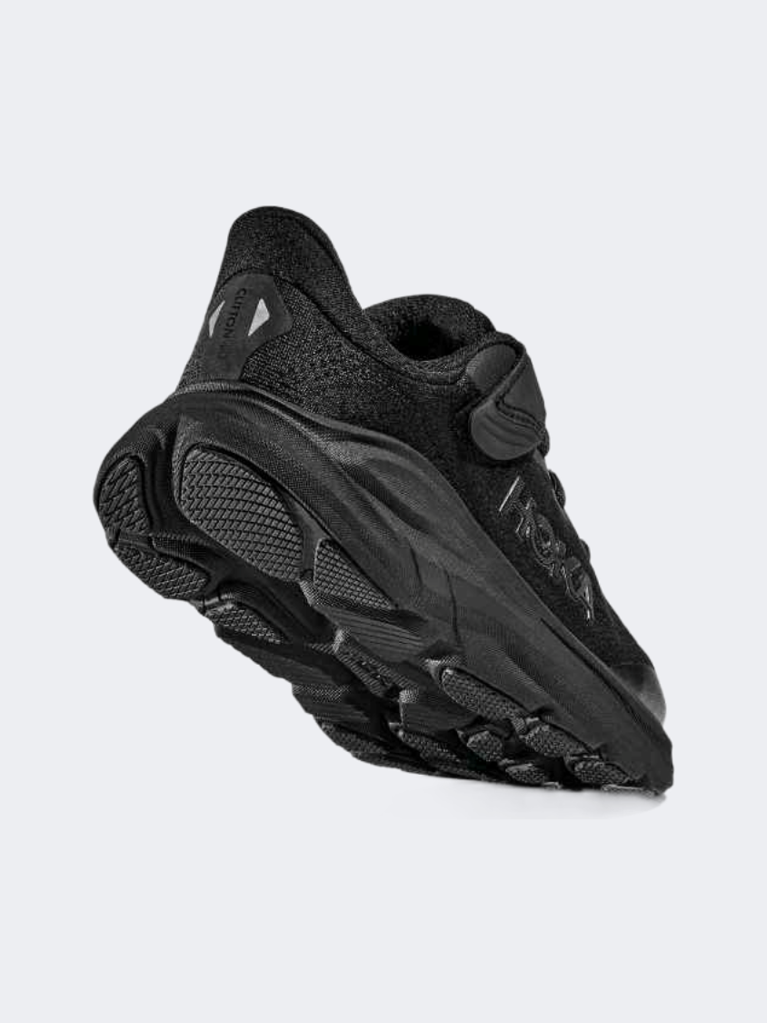 حذاء جري للأولاد Hoka Clifton 10 Ps باللون الأسود