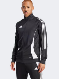 Adidas Tiro 24 جاكيت كرة قدم رجالي أسود/أبيض