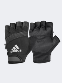 قفازات اللياقة البدنية للأداء من Adidas Accessories باللون الرمادي/الأسود