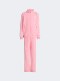 بدلة رياضية للبنات الصغيرات من Adidas Disney Firebird Originals باللون الوردي الفاتح/الأبيض