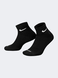 جوارب تدريب للجنسين Nike Everyday Plus Cushioned 3 Pack أسود/أبيض