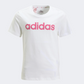 Adidas Linear Kids-Girls Sportswear T-Shirt White/Magenta