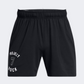 Under Armour Project Rock Mesh Badge Of Honor Men Training Short Black/White