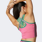 Adidas Hyperglam Color Pop Women Training Tank Pink Fusion/Green