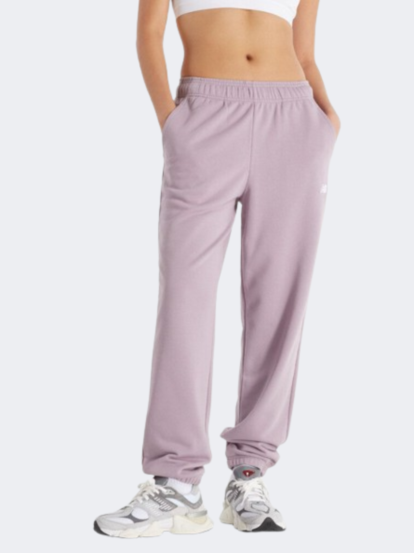 New Balance Essentials French Terry Women Lifestyle Pant Ice Wine