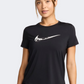 Nike One Swoosh Women Running T-Shirt Black/White